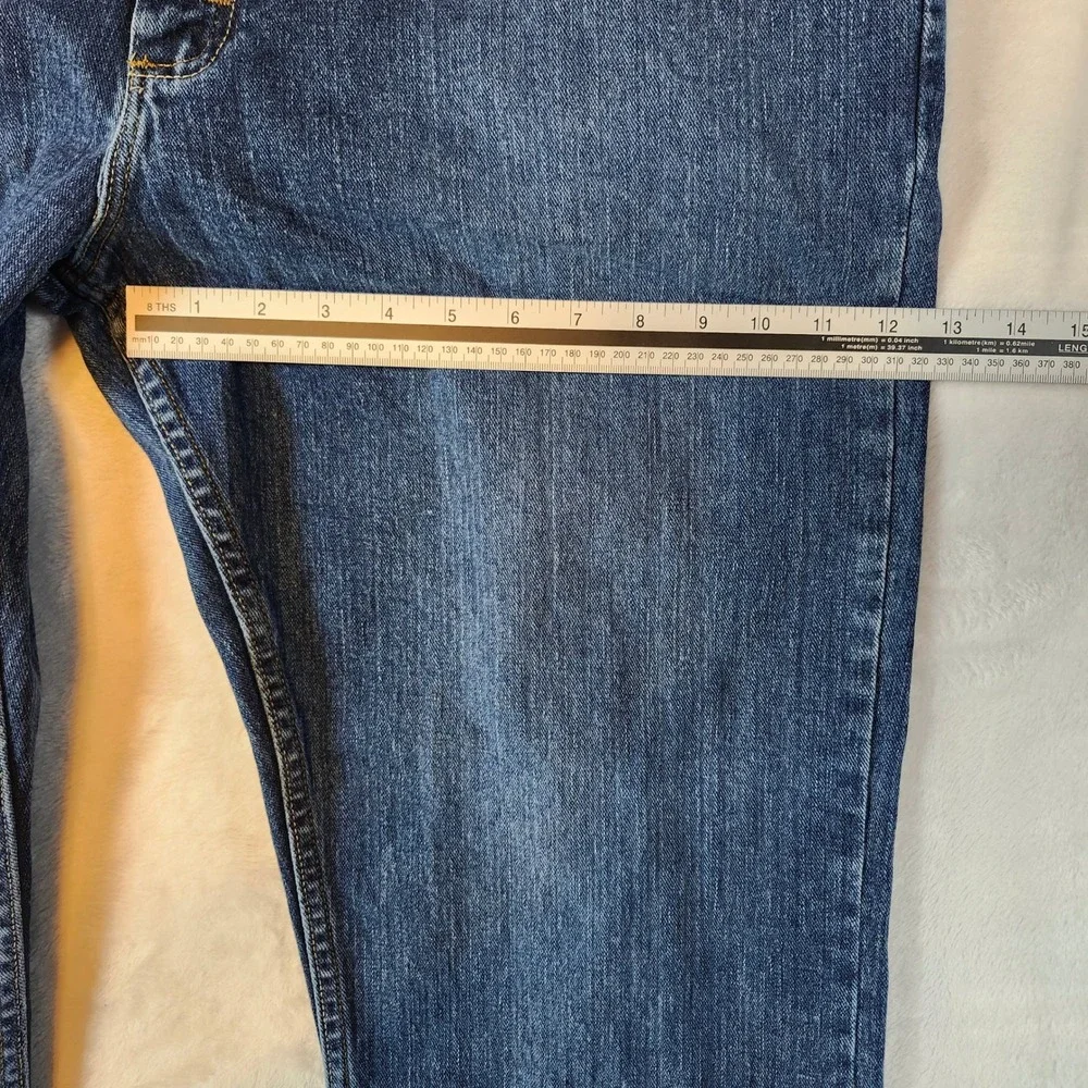 Lee‎ Straight Leg Jeans Mens 42x30 Blue Excellent Stretch Denim 2008900